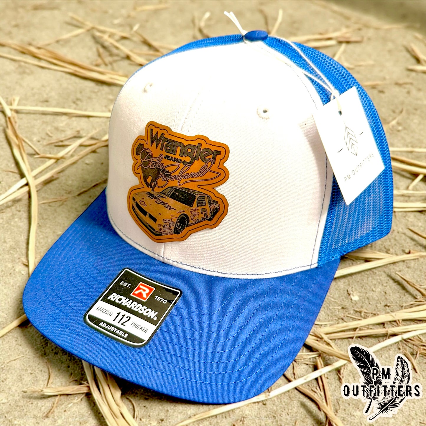 Dale Earnhardt Wrangler NASCAR Custom Design Richardson 112 Trucker Hat