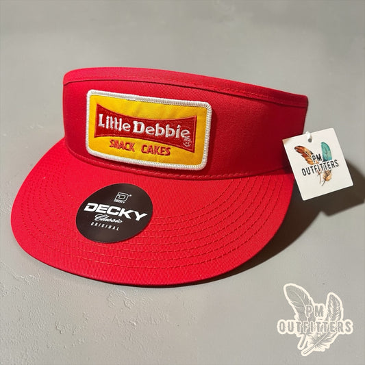 Little Debbie Snack Cakes Visor – PM Outfitters Retro Patch | Decky Red Snack Cake Nostalgia
