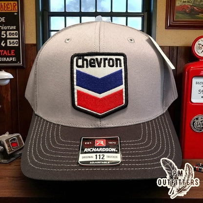 Retro Chevron Gas Trucker Hat