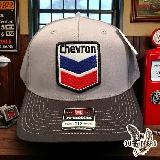 Retro Chevron Gas Trucker Hat
