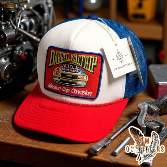 Vintage Darrell Waltrip Foam Front Rope Trucker Hat