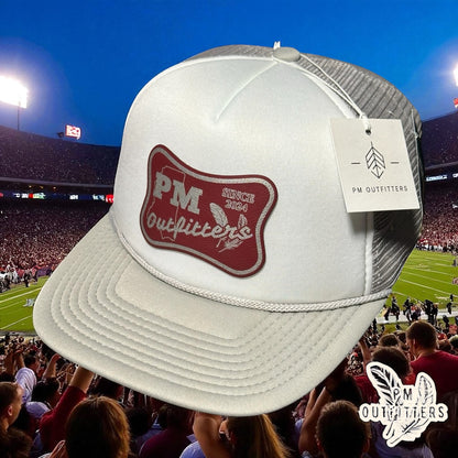PM Outfitters Mississippi State Logo Design Foam Rope Trucker