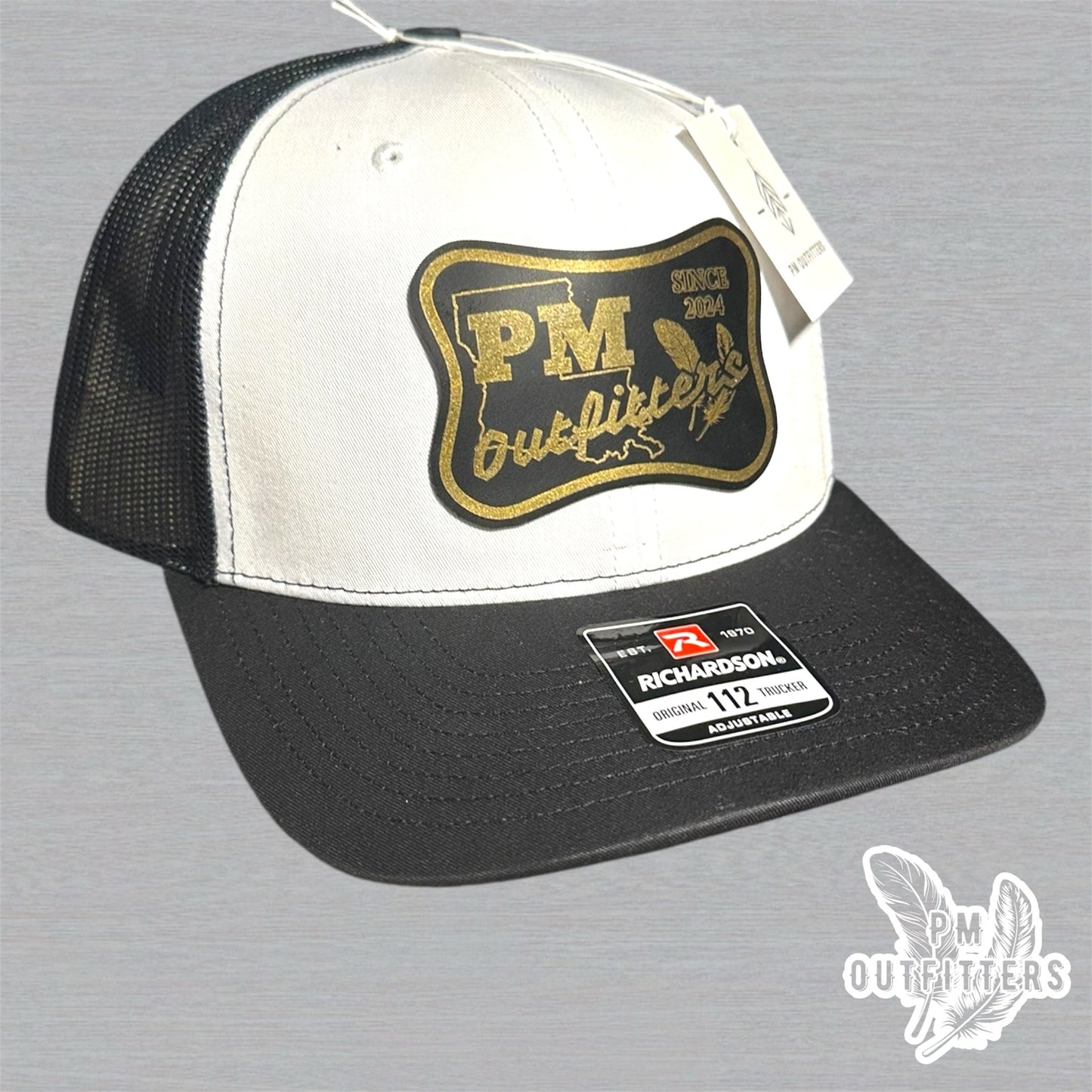 PM Outfitters Custom Design Saints Theme Logo Trucker Hat