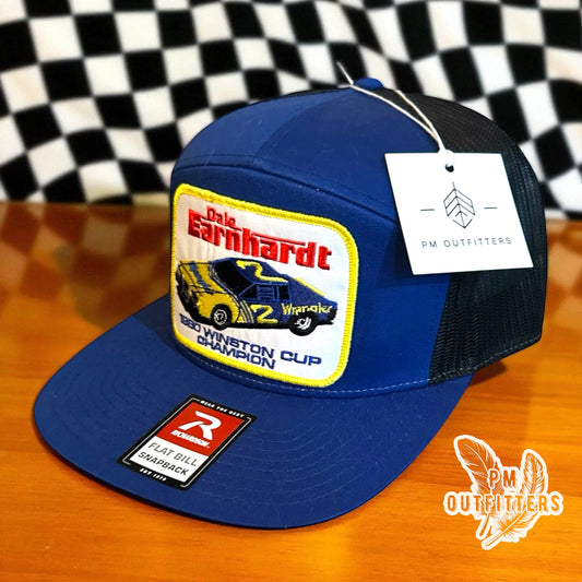 Dale Earnhardt 1980 Winston Cup Champion 7-Panel Trucker Hat