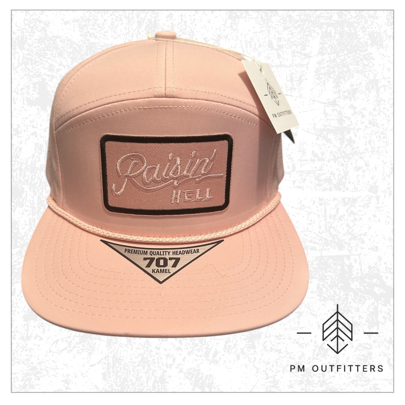 Raisin’ Hell Performance 7-Panel Rope Trucker Hat