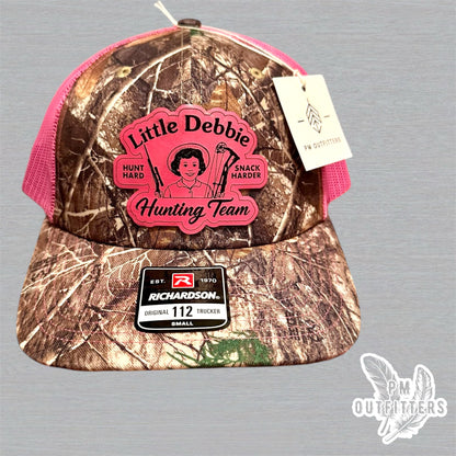 Little Debbie Hunting Team Custom Design Richardson 112 Camo Trucker Hat