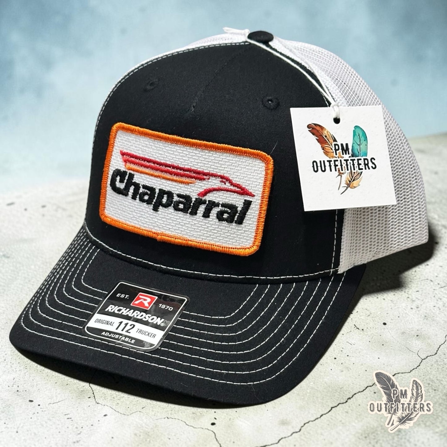 Chaparral Boats True Vintage Patch Trucker Hat – PM Outfitters | Richardson 112 Black White Authentic Marine Heritage