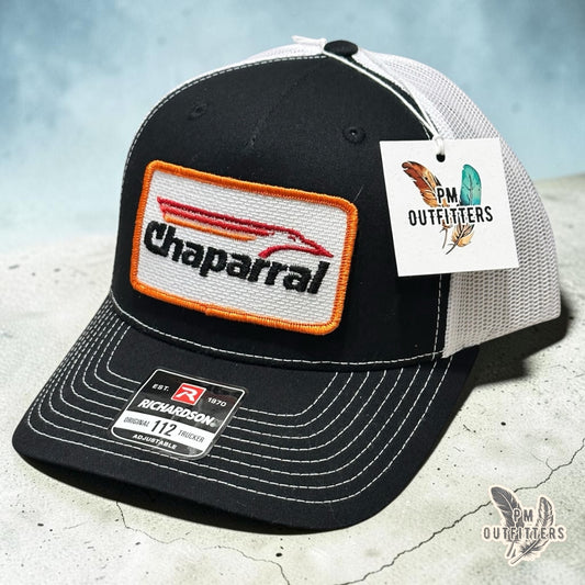 Chaparral Boats True Vintage Patch Trucker Hat – PM Outfitters | Richardson 112 Black White Authentic Marine Heritage