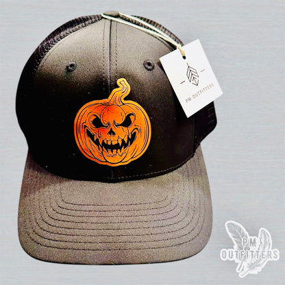 Custom Design Evil Pumpkin Richardson 174 Performance Trucker