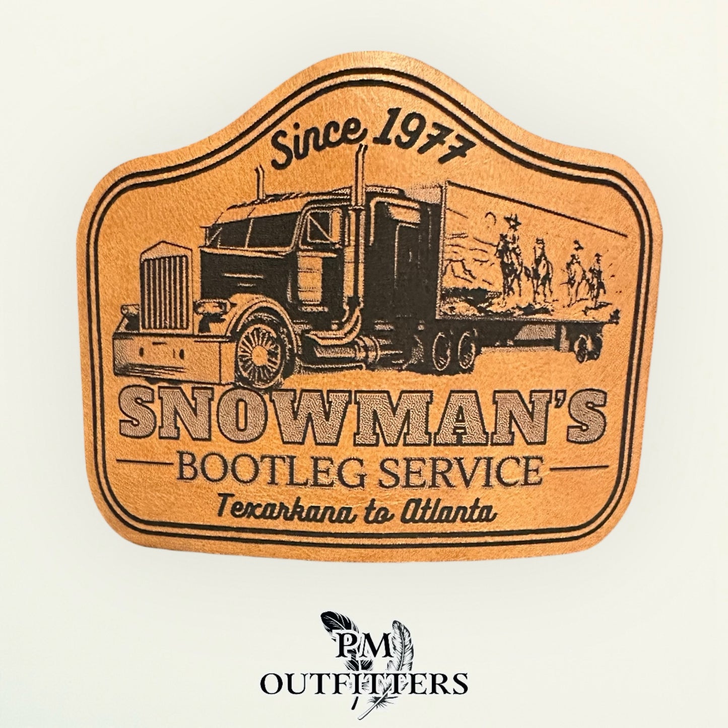 Snowman’s Bootleg Service Trucker Hat — Richardson 112 Black & White | PM Outfitters Exclusive Design