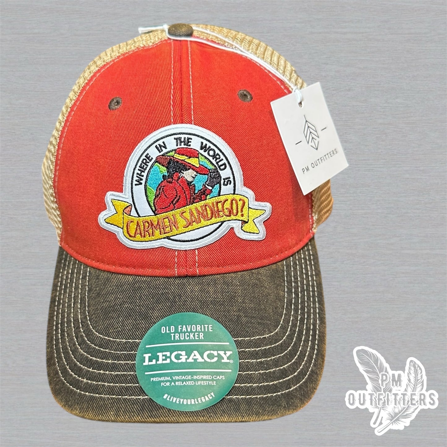 Where In The World Is Carmen Sandiego Trucker Hat - Retro Patch Legacy Old Favorite