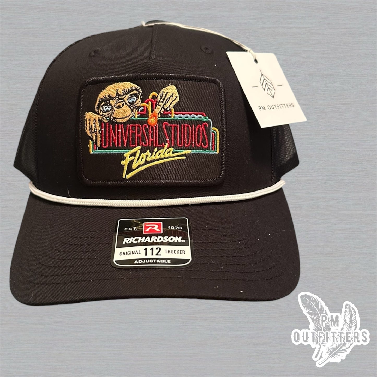 Vintage Universal Studios Florida Trucker Hat - Black Richardson 112 Rope