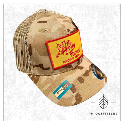 Holly Farms Racing FlexFit Camo Trucker Hat