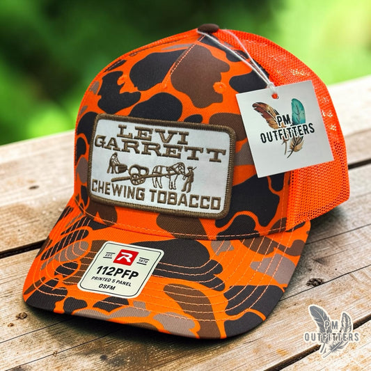 Levi Garrett Chewing Tobacco Trucker Hat | Richardson 112PFP Blaze Duck Camo