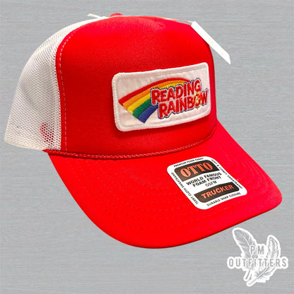 Vintage Reading Rainbow Foam Front Rope Trucker Hat