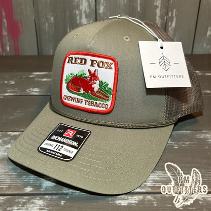 Red Fox Chewing Tobacco Trucker Hat - Loden Green Richardson 112 Rope