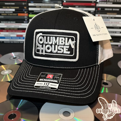 Columbia House Trucker Hat - Retro Patch Richardson 112 Black White