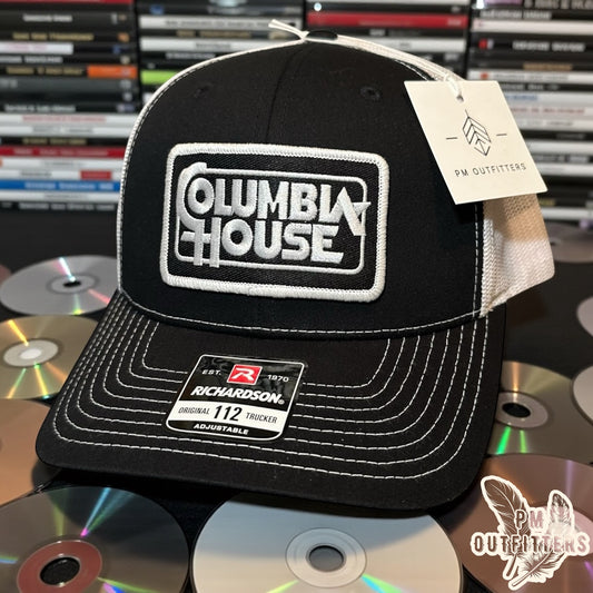 Columbia House Trucker Hat - Retro Patch Richardson 112 Black White