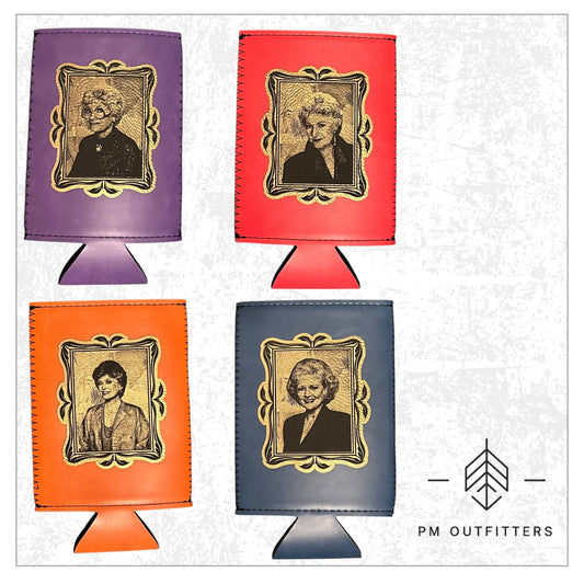 Golden Girls Leatherette Slim Can Koozies