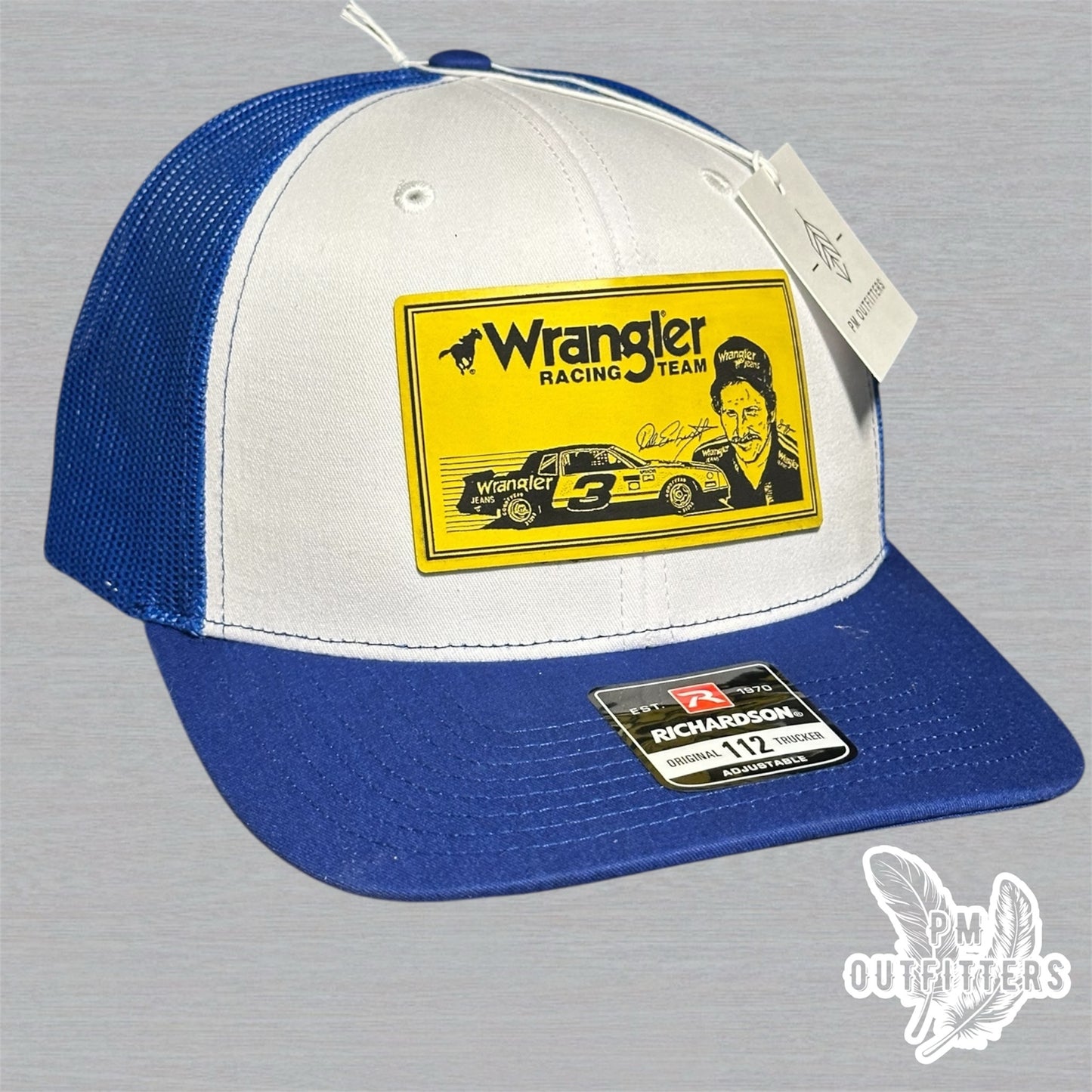 Dale Earnhardt Wrangler Racing Richardson 112 Trucker Hat Custom