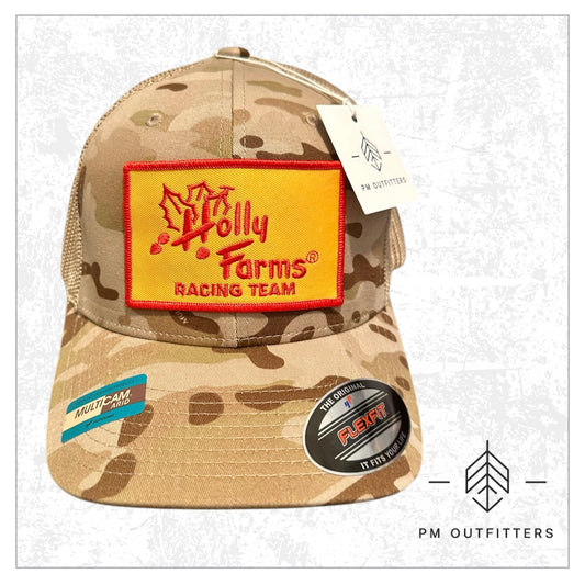 Holly Farms Racing FlexFit Camo Trucker Hat