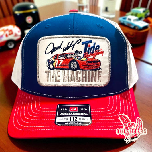 Retro Darrell Waltrip The Machine Tide Racing NASCAR Trucker Hat