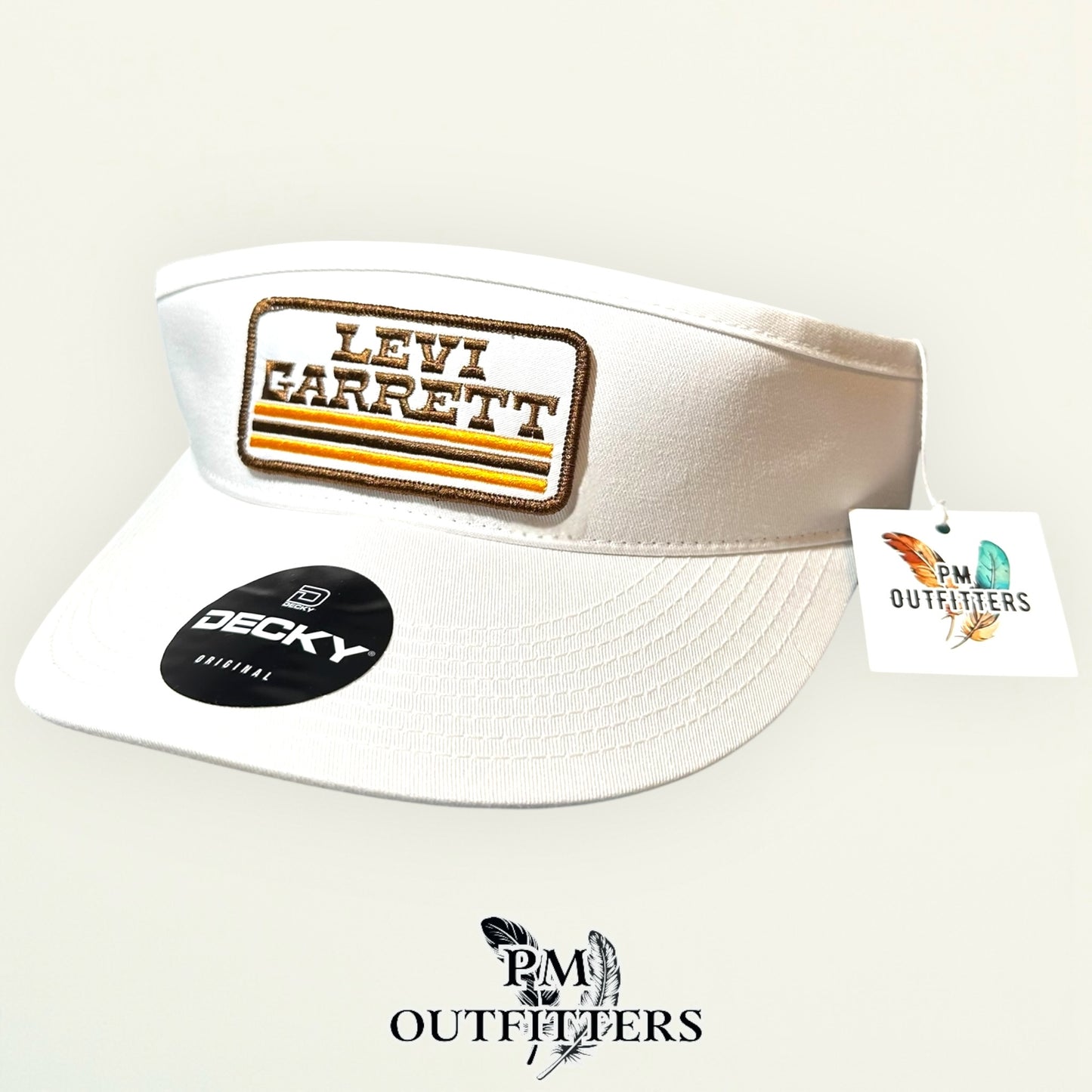 Levi Garrett Visor – PM Outfitters Retro Logo Patch | Decky White Tobacco Heritage
