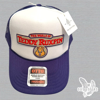 Vintage Teddy Ruxpin Foam Front Rope Trucker Hat