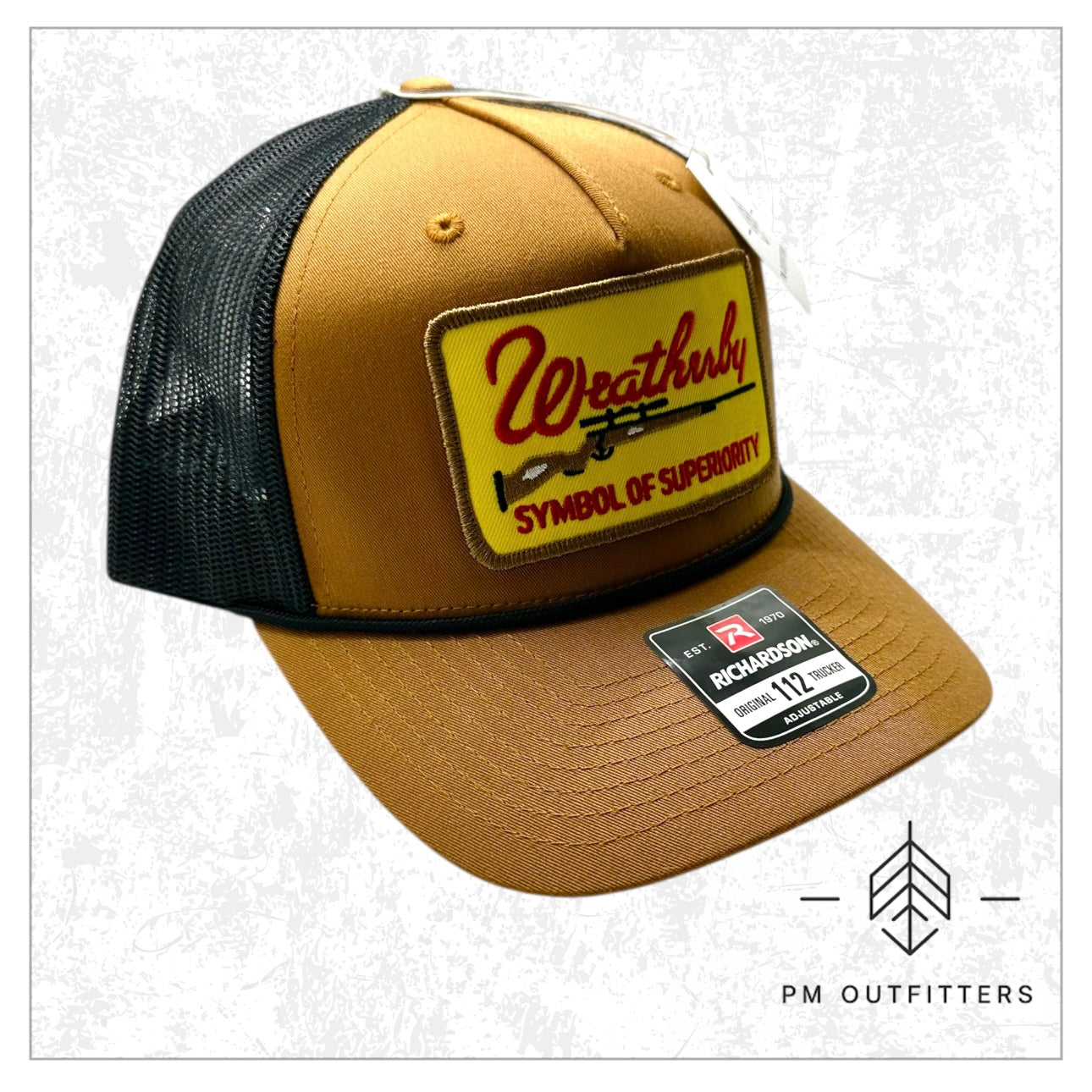 Weatherby Symbol of Superiority Firearms Rope Trucker Hat