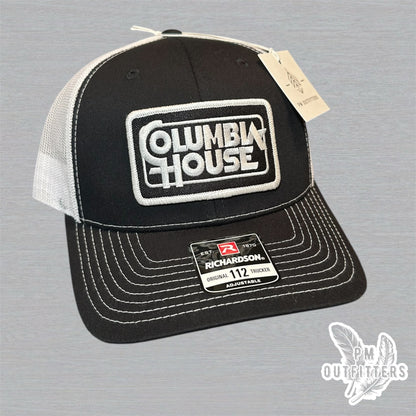 Columbia House Trucker Hat - Retro Patch Richardson 112 Black White