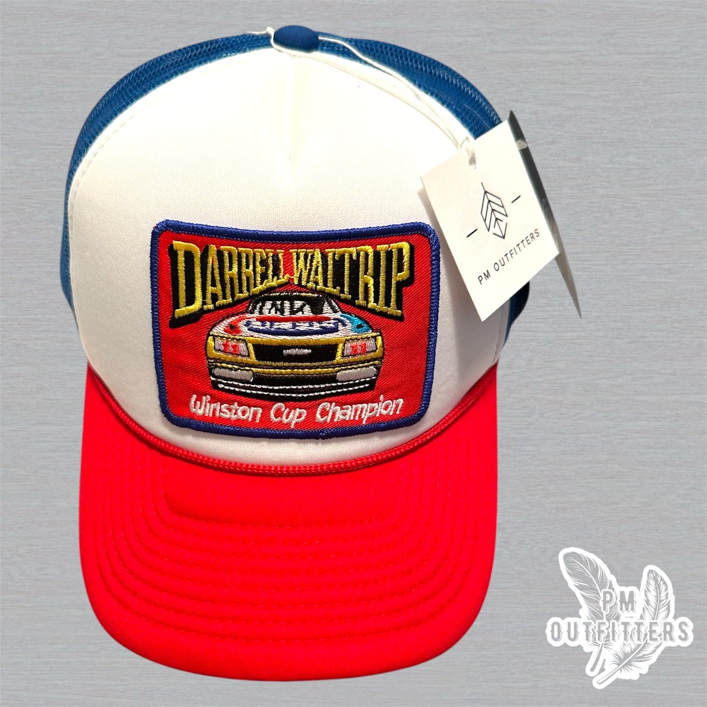 Vintage Darrell Waltrip Foam Front Rope Trucker Hat