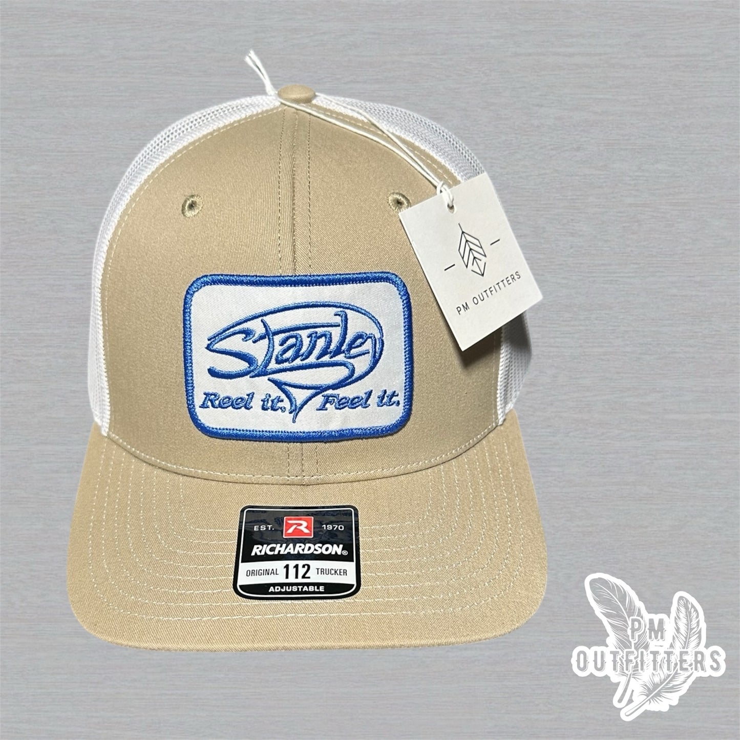 Stanley Reel It Feel It Retro Patch Khaki White Richardson 112 Trucker Snapback