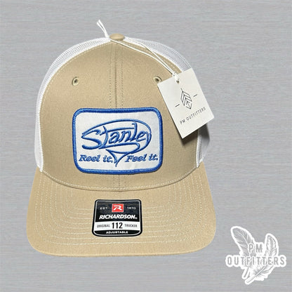 Stanley Reel It Feel It Retro Patch Khaki White Richardson 112 Trucker Snapback