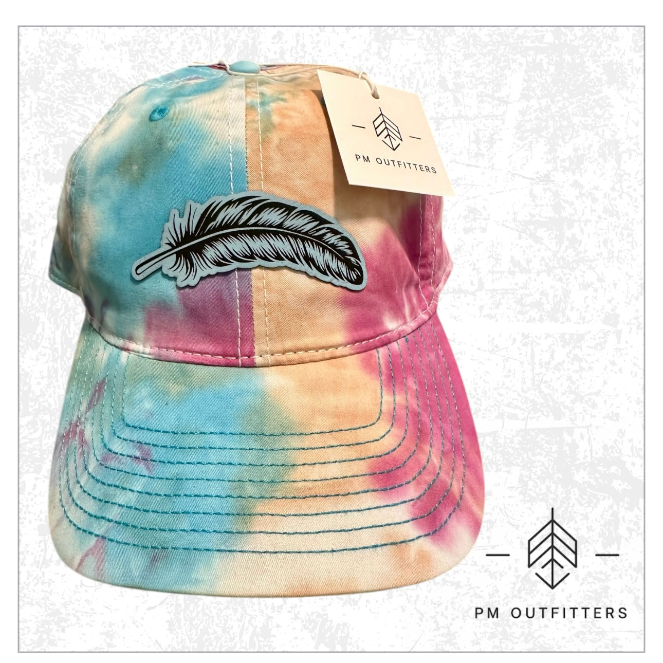 Signature Feather Tie Dyed Cap