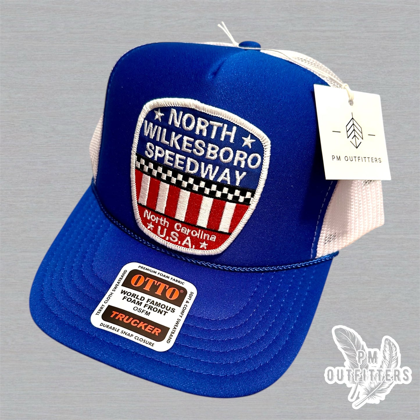 North Wilkesboro Speedway Trucker Hat I Retro Foam Front Rope Racing Cap