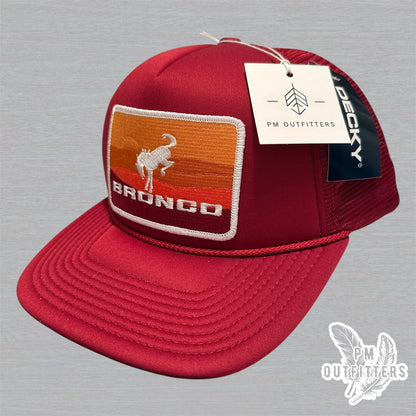 Vintage Ford Bronco Foam Front Rope Trucker Hat