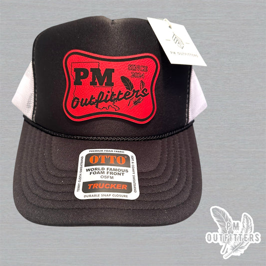 PM Outfitters UL Lafayette Logo Design Foam Front Rope Trucker Hat