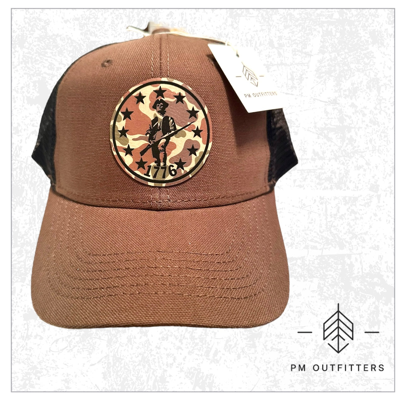1776 Custom Design Duck Camo Patch Trucker