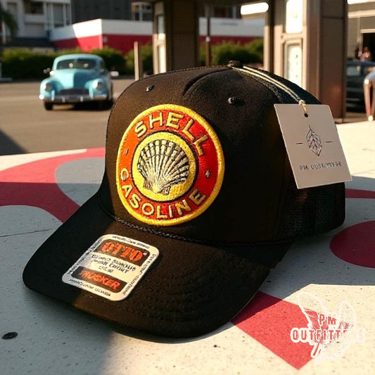 Vintage Shell Gasoline Foam Front Rope Trucker Hat