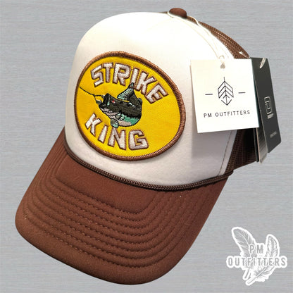 Vintage Strike King Fishing Lures Foam Front Rope Trucker Hat
