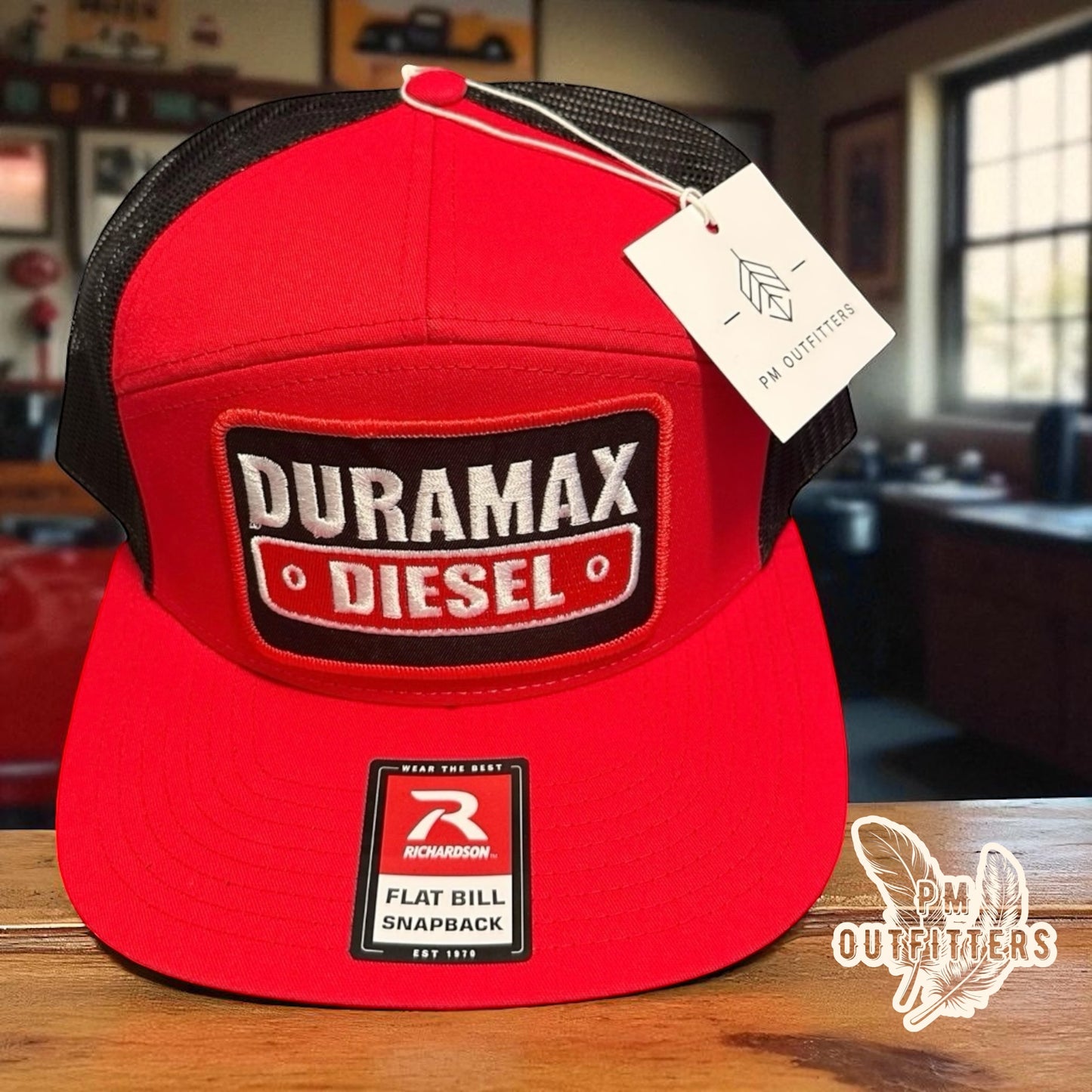Chevy Duramax Diesel 7-Panel Trucker Hat