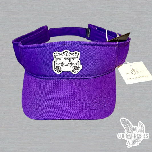 Mardi Gras Holographic Float Visor - Purple Decky 3001 Classic
