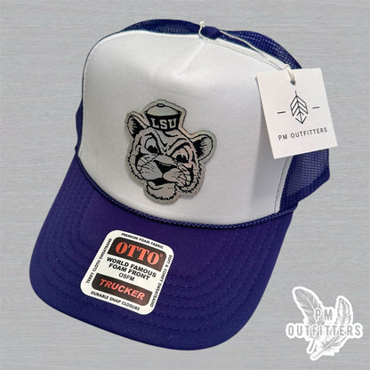 Holographic Vintage Bayou Bengal Foam Front Rope Trucker Hat