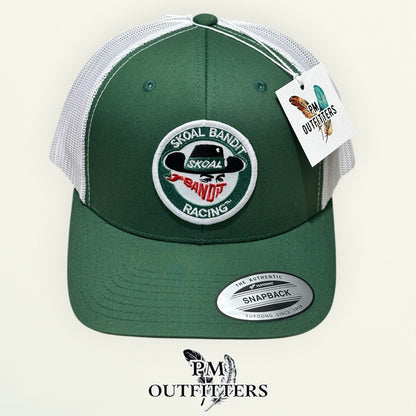 Skoal Bandit Racing Trucker Hat – PM Outfitters Retro Patch | YP Classics 6601 Green White NASCAR Tobacco Heritage