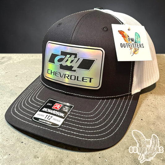 City Chevrolet Retro Holographic Trucker Days of Thunder Richardson 112 Snapback Hat