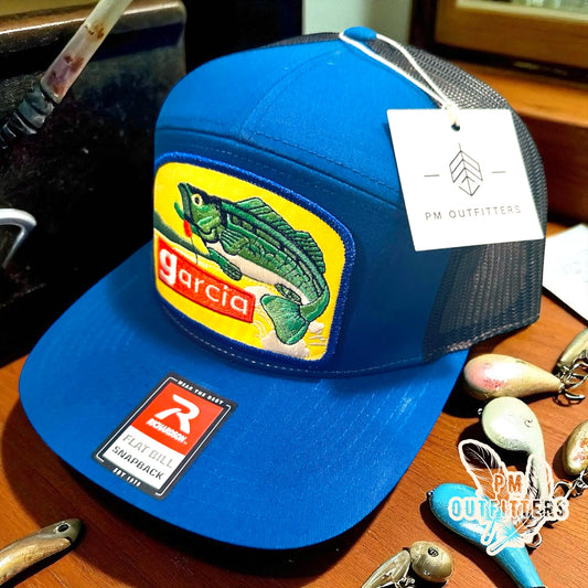 Retro Garcia Lures 7-Panel Trucker Hat
