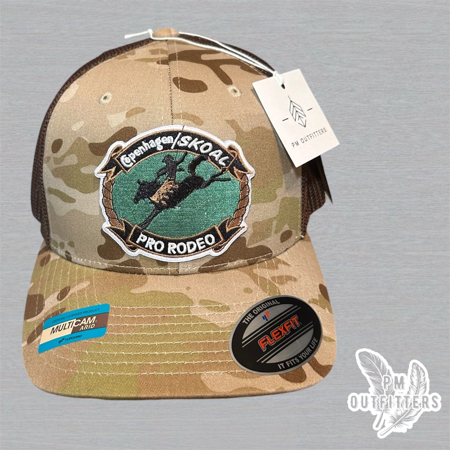 Copenhagen/Skoal Pro Rodeo Trucker Hat - Multicam Arid FlexFit