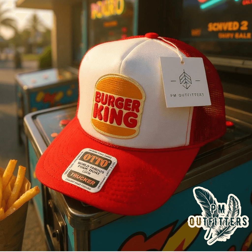 Vintage Burger King Foam Rope Trucker Hat