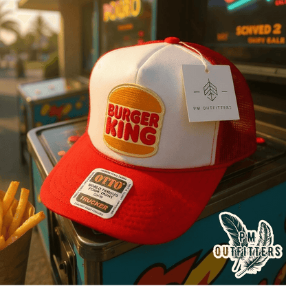 Vintage Burger King Foam Rope Trucker Hat