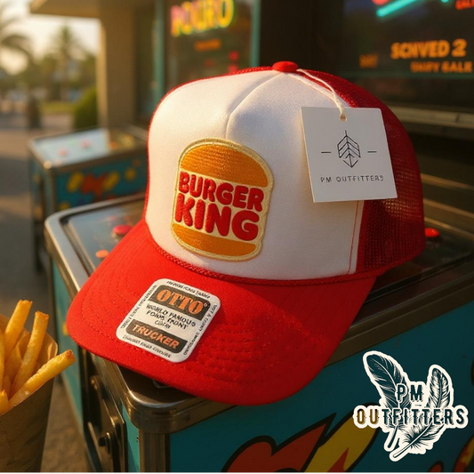 Vintage Burger King Foam Rope Trucker Hat